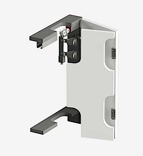 WINGSLIDE 7441 - 40 KG KATLANIR KAPAK SİSTEMİ - ALT KLAVUZ YOK