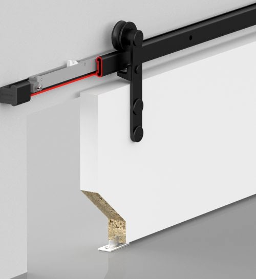 BARNDOOR 8820 - SÜRME KAPI SİSTEMİ - SETBOX 1700 MM - SİYAH