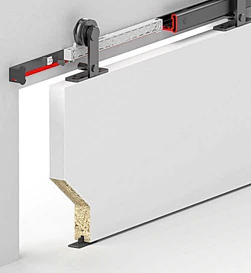 BARNDOOR 8830 - SÜRME KAPI SİSTEMİ - SETBOX 1700 MM - SİYAH