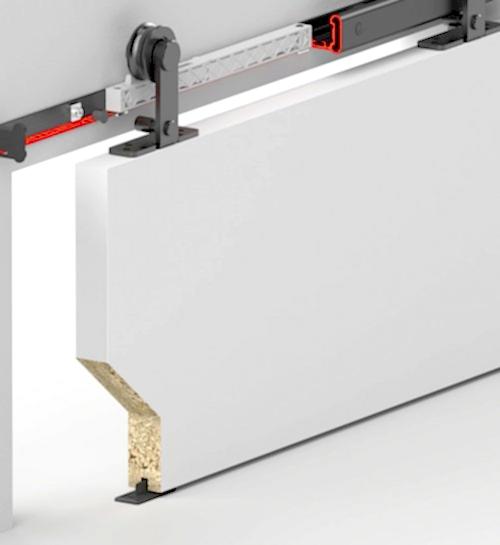 BARNDOOR 8835 - SÜRME KAPI SİSTEMİ - SETBOX 1700 MM - SİYAH