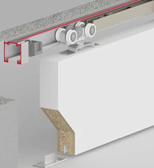 DOORSLIDE 9080 - 120 KG ÇİFT YÖNE SFT SÜRME KAPI SİSTEMİ