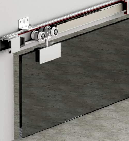 GLASSDOOR 9980 - 120 KG ÇİFT YÖNE SFT SÜRME CAM KAPI SİSTEMİ