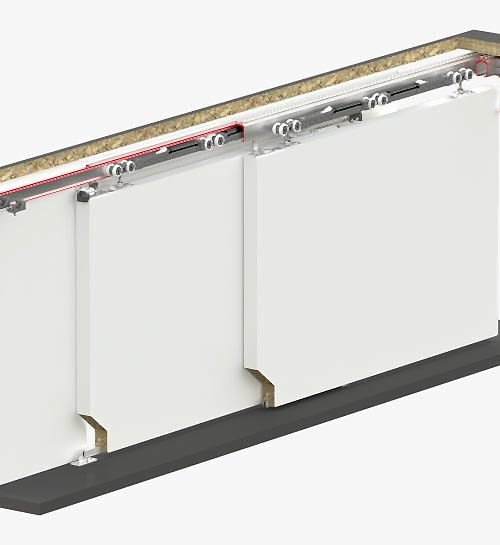 MULTIDOOR 262 - 80 KG SFT HALATLI TELESKOPİK SÜRME SİSTEMİ 2+1 KAPI