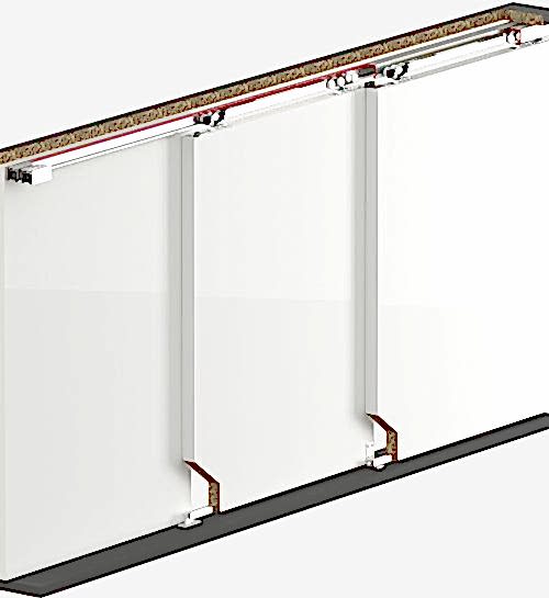 MULTIDOOR 552 - 120 KG SFT HALATLI TELESKOPİK SÜRME SİSTEM 2+1 KAPI