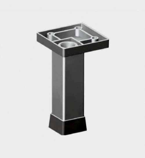 M44 0120 001 - ALÜMİNYUM BAZA AYAK - 6 CM