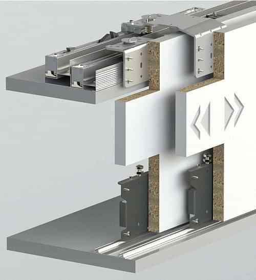 TOPSLIDE SRG 160 - 80 KG SÜRME GARDROP SİSTEMİ 2 KAPAK SET