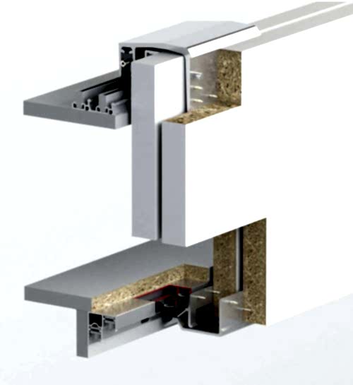 TOPSLIDE 8223 - 100 KG SÜRME GARDROP SİSTEMİ 3 KAPAK SET 16-20 MM