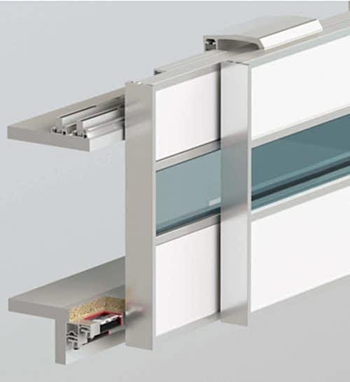 TOPSLIDE 8232 - 100 KG SÜRME GARDROP SİSTEMİ 2 KAPAK SET 18-30 MM