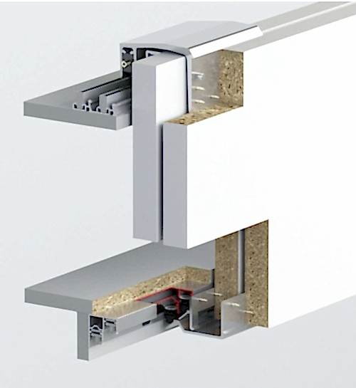 TOPSLIDE 8233 - 100 KG SÜRME GARDROP SİSTEMİ 3 KAPAK SET 18-30 MM