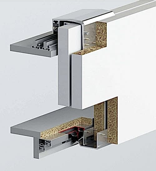 TOPSLIDE 8235 - 100 KG SÜRME GARDROP SİSTEMİ 2 KAPAK SET 18-35 MM
