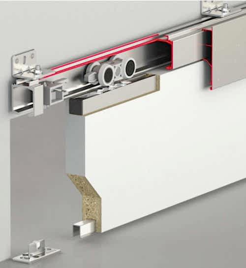DOORSLIDE 9705 - 120 KG AYARLI SÜRME KAPI SİSTEMİ - GÖMME BAĞLANTI