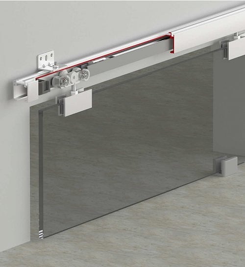 GLASSDOOR 9030 - 60 KG ÇİFT YÖNE SFT SÜRME CAM KAPI SİSTEMİ
