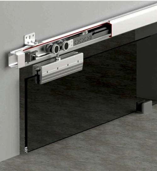 GLASSDOOR 9900 - 120 KG TEK YÖNE SFT SÜRME CAM KAPI SİSTEMİ