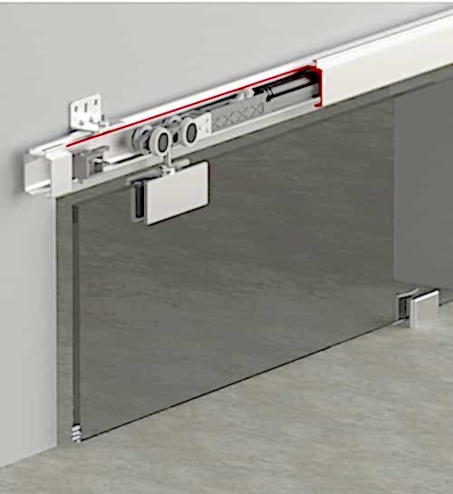 GLASSDOOR 9901 - 120 KG TEK YÖNE SFT SÜRME CAM KAPI SİSTEMİ