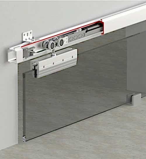 GLASSDOOR 9920 - 120 KG ÇİFT YÖNE SFT SÜRME CAM KAPI SİSTEMİ