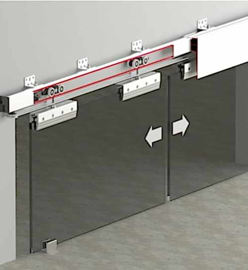 DOORSYNC 9950 - 120 KG HALATLI SÜRME CAM KAPI SİSTEMİ