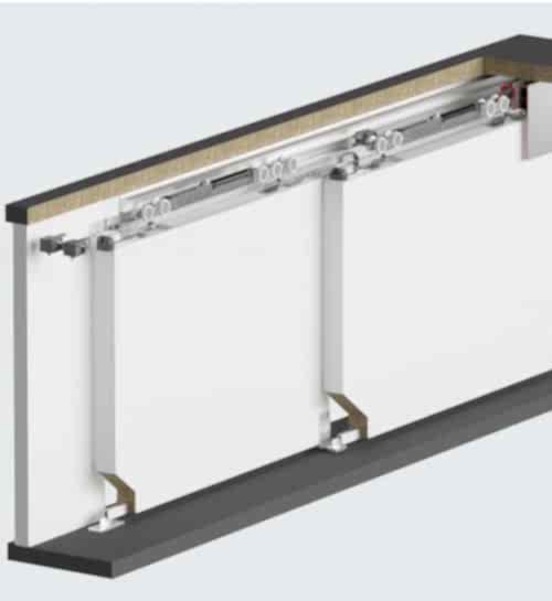 MULTIDOOR 252 - 80 KG SFT HALATLI TELESKOPİK SÜRME SİSTEMİ 2+1 KAPI